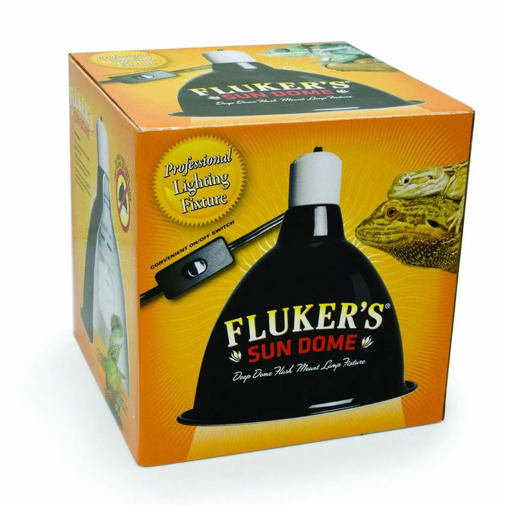 Fluker’s Sun Dome Reptile Lamp Black 1ea/8.5 in