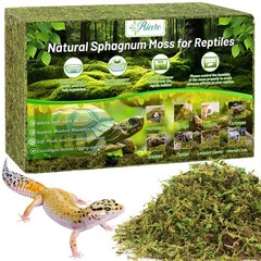 25QT Natural Sphagnum Moss Reptiles Bedding Nesting Hamster 1.3 LB Forest