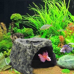 Besimple Aquarium Fish Hide Cave Decoration, Reptile Rock Hideouts Stone Cave…