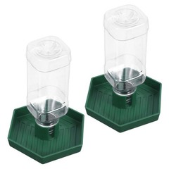 2 Pcs Lizard Water Feeder Reptile Drinking Fountain Dish for Snake
