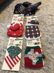 4 MERRY BRIGHT Bearded Dragon Christmas Apparel + THRILLS CHILLS Shark NWT
