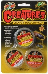 Zoo Med Creatures 3 Food Jelly Cups 0.56oz Each For Insects Variety Pack 3-Pack