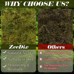8 Oz Sphagnum Moss for Reptiles,12 Qt Natural Hermit Crabs Moss Reptile BeddingV