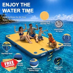 AWSUM Floating Dock Brown/Blue 5’x6′