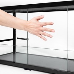 34 Gallon Reptile Tank Tempered Reptile Terrarium Habitat Double Sliding Door