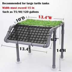 Extra Large Standing Turtle Basking Platform, 13.4″ Width Resting Area, DIY B…