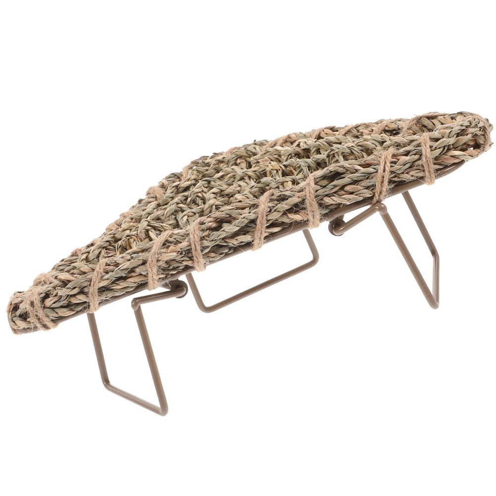 Large Lizard Grass Bed Lounger for Bearded Dragon Rest Gecko Sleeping