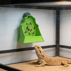 Reptile Feeding Bowl Feeder for Reptile Reptile Corner Feeder with Suction Cups