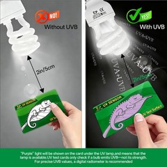 15W 5.0 UVB Reptile Light Bulb Tropical UVA Fluorescent Terrarium Lamp