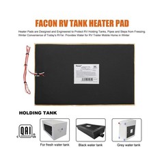 Facon 12″ x 18″12V RV Tank Heater Pad with Thermostat – 2Pack, 12Volts Heatin…