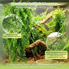 PINVNBY Reptile Plants Hanging Fake Vines Boston Climbing 2 PCS, Green