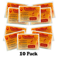 40 Hour multi-purpose UniHeat shipping warmers heat packs 10 Pack