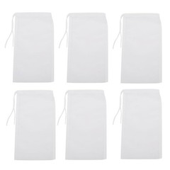 6Pack Fine Media Filter Bag for Aquarium 180 Micron Extra Fine Drawstring Fil…
