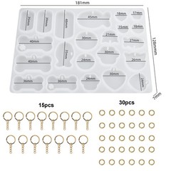 Konrisa Pet Tag Resin Molds, Silicone Molds for Resin Casting Pet Collar Tags…