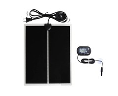 Reptile Terrarium Heat Pad with LCD Digital Aquarium Thermometer, 6 x 11in Po…