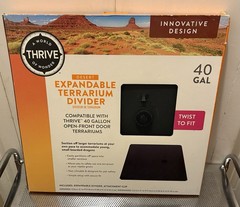 Thrive Expandable Terrarium Divider Fits 40 Gallon Open Front Door NEW