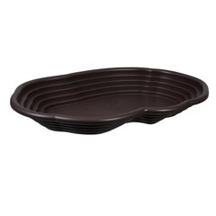 Reptile Feeding Dish Bathing Pool with Ramp for Turtle Large Water Bowl