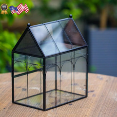 Glass Enclosure w/ Vent Holes for Insect Jumping Spiders Snails – 7.5″ xx 4.9″