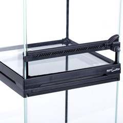 Mini Reptile Glass Terrarium,Front Opening Door Full View Visually Appealing Min