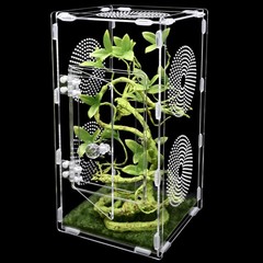 6x6x12 Inch Large Jumping Spider Enclosure Tarantula Mantis Insect Cage