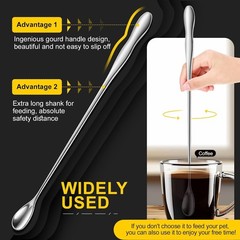 Versatile 2pcs Reptile Feeding Tongs & Spoon – Safe Stainless Steel Tools Set