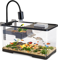 (Tank + Light + Filter + Filter Balls) Turtle Tank Kit, Turtle Tank Starter Kit,