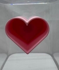 Heart hide for jumping spiders, 3D printed terrarium decor
