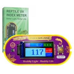 ClariVora Reptile UVB UVA Light Meter for Bearded Dragon Tank Accessories, Porta