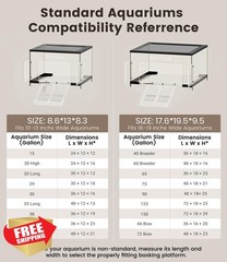 REPTITRIP Turtle Basking Platform Fit 18-19 Inchs Wide