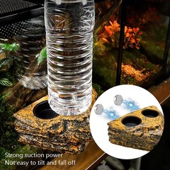 ®Magnetic Reptile Feeder Ledge with 4Pcs Cups Crested Gecko Feeding Bowls Rem…