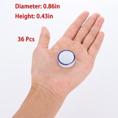 36 Pcs Spider Micro Water Bowl Mini Ceramic Dish for Tarantula White