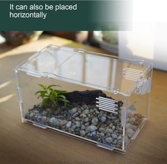 Acrylic Reptile Mini Tank 4x4x8 Sturdy Terrarium for Tarantula Isopod Inverte…