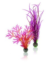 biOrb Medium Red & Pink Plant Set, Colorful and Durable Aquarium Decorations