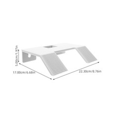 White Floating Turtle Terrace Ramp for Turtle Tank Climbing and Basking Use