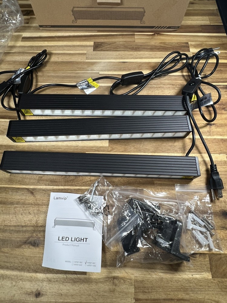 Lamvip 38W LED Black Light Bar, Blacklight Bars with Plug and Switch Purple