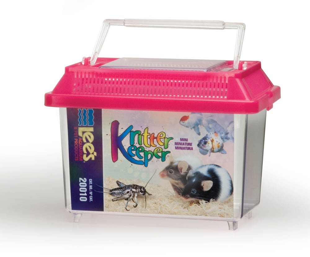Lee’s Rectangular Kritter Keeper Mini with Vented Lid Comes in Assorted Colors