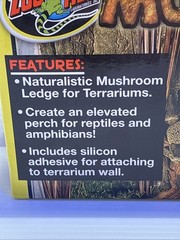 Zoo Med Naturalistic Terrarium; Mushroom Ledge (4.5”x7”) New/ Open Box