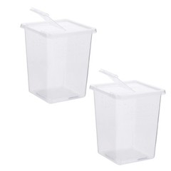 2PCS Reptile Breeding Box Mini Reptile Tank Creeper House for Turtle Lizard