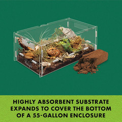 Coconut Husk Brick, Organic Bedding for Reptiles, Made with 100% Coconut Fiber,