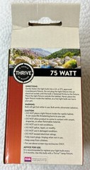 Thrive Brand All Reptiles Essential Basking Spot Bulb 75 Watt BRAND NEW