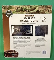 Thrive A World Of Wonder 3-D Slate Background For Terrariums 40 Gal, New!