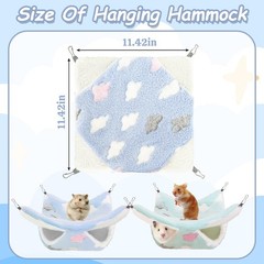 2 Pcs of Rat Hammocks Small Animal Hammock Rat Bed Guinea Pig Hammock Rats Ca…