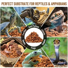 10LB Coconut Chip Substrate for Reptiles, 72 Quart Coconut Fiber Substrate Co…