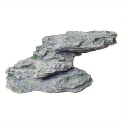 Imitation stone design resin turtle sunbathe crawling platform aquarium decor