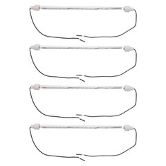 4 Pcs Oven Heating Parts Electric Fireplace Baking Lamp Accessories