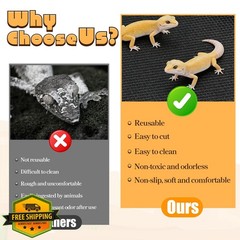 Xosjska Reptile Carpet Black 23.6×98.4in