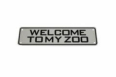 Welcome to My Zoo Sign Bearded Dragon Crested Gecko Reptile Lizard Snake ball…