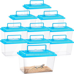 10 Pcs Spider Tarantula Enclosure Reptile Terrarium Plastic Portable Reptile Bre