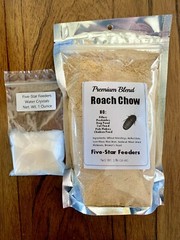1 lb. Roach/Cricket Chow and 1 oz. Water Crystals Combo Fast Shipping!!