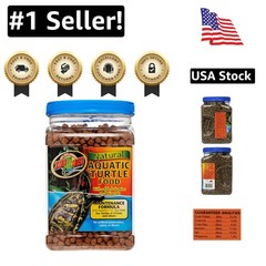 High Protein Aquatic Turtle Food – 24oz Maintenance Formula for Active Turtles